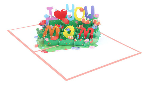 Tarjeta Del Día De La Madre, Tarjeta De Felicitación 3d,