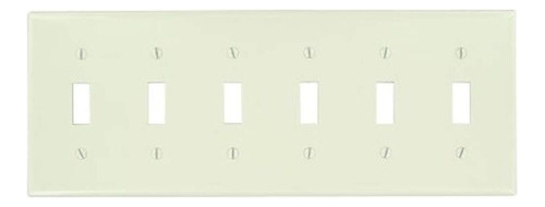 Leviton 78036 Interruptor De Palanca 6gang Placa De Pared Di