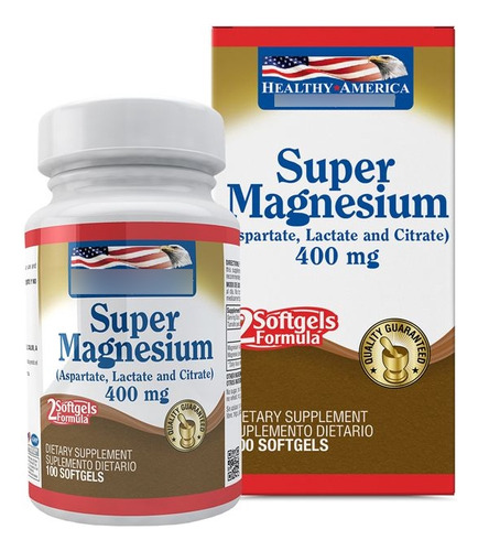 Super Magnesium 400 Mg 100 Softgels - Unidad a $552