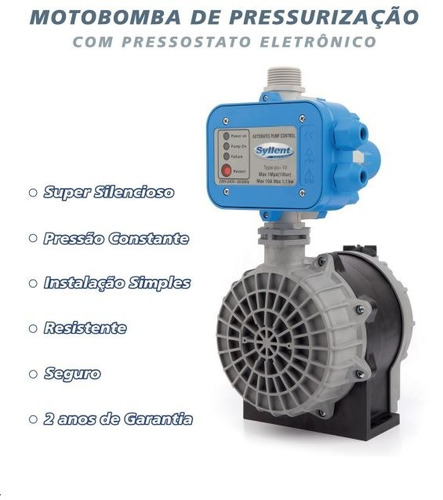 Bomba De Pressurizacao Pressostado Eletronico 1cv 120v *