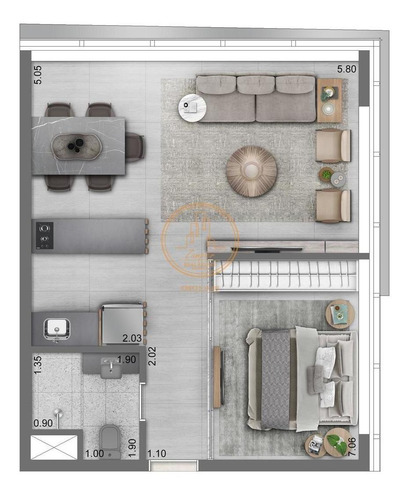 Apartamento Com 1 Dormitório(s) Localizado(a) No Bairro Vila Olímpia Em São Paulo / São Paulo - 16784:923952
