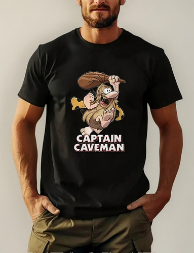 Camiseta De Algodón Casual Para Hombre Con Gráfico Del Capit