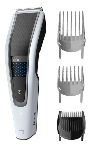 Imagen 3 de 3 de Cortadora de pelo Philips Series 5000 HC5610 plata y negra 100V/240V
