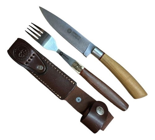 Set Cubiertos Boker Arbolito Guayacan Olivo Hoja 12cm Fc5730