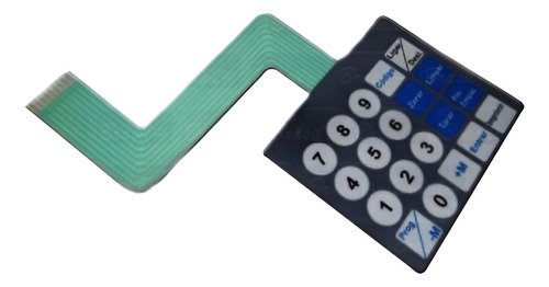 Teclado De Membrana Para Balança Toledo Prix Iii Cinza Longo