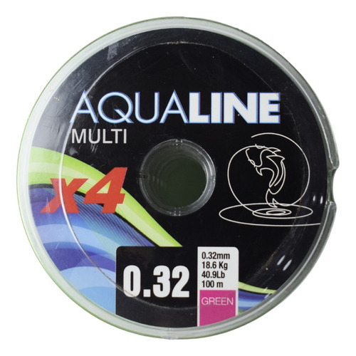 Multifilamento Aqualine 4 Hebras Varias Medidas Pesca Kayak