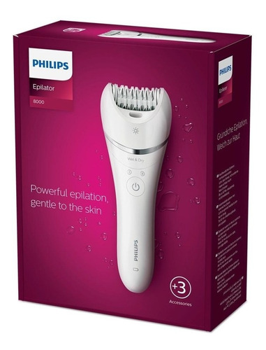 Imagen 8 de 8 de Epilator Series 8000 Depiladora En Seco Y Húmedo Bre700/00