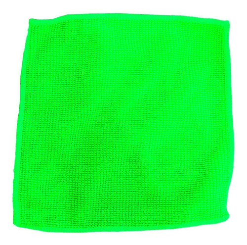 Kit Com 4 Panos Em Microfibra Multiuso Cor Verde Claro 30x30