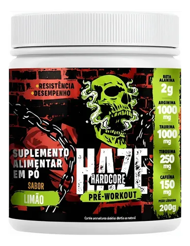 Haze Hardcore Pré-treino 200g - Melhor Pré-treino Do Mercado