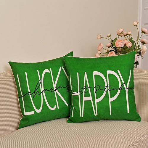 St Patricks Day Decor-throw Pillow Covers 18x18 En Un Set De