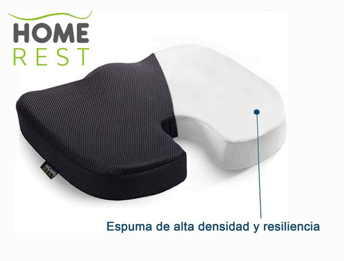 Imagen 4 de 6 de Cojin Soporte Lumbar Y Cojin Coxis Silla Oficina Carro
