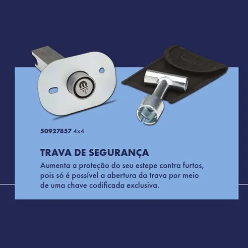 Trava Antifurto Do Estepe Original Fiat Toro 4x4 50927857