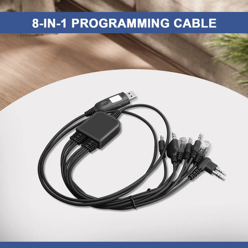 Nuevo Cable De Programación Usb 8 En 1 Para Motorola