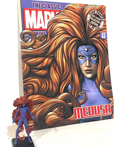 Eaglemoss Marvel Medusa #43 Plomo Importado + Revista