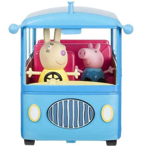 Mini Figura e Veículo - Onibus Escolar Peppa Pig Sunny 2305