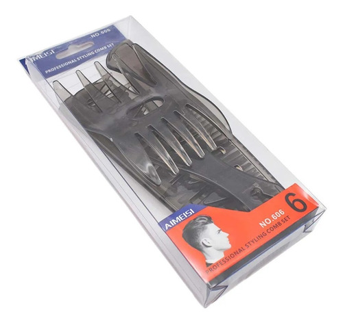 Set 6 Peines Profesionales Para Barberia Hombres Colores