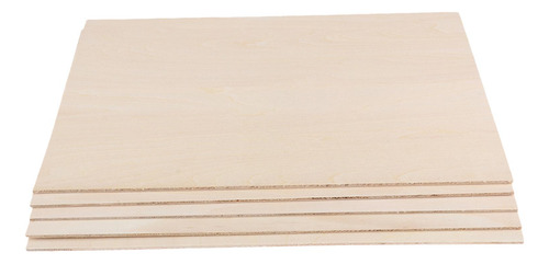 5x Madera Sin Terminar, Hojas De Tilo Tablero De 450x200x2mm