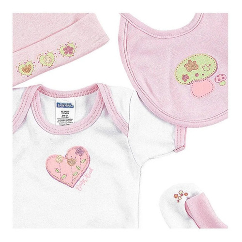 Kit Bebe Paseo De 0 De 3 Meses-rosa Ropa Bebe Baby Mink