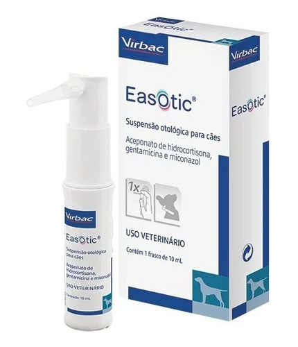 Easotic Suspensión Otica Para Perros 10 Ml Virbac 