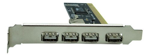 Placa Pci Hub Com 4 Portas Usb 2.0 Computador Pc Lt-p228