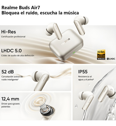 Realme Buds Air 7 Tws Verde Musgo