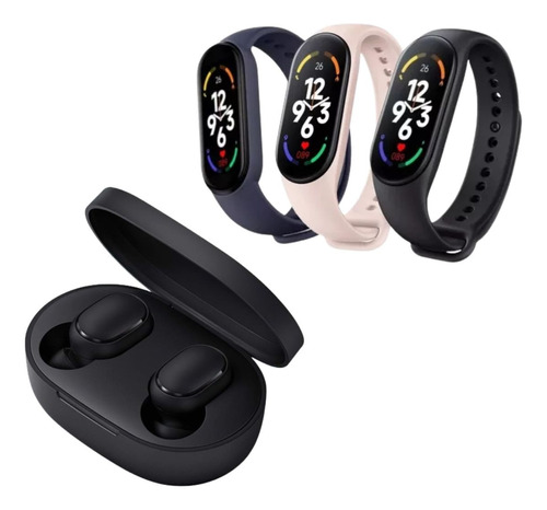 Auriculares In-ear A6s Negros + Smartwatch Reloj Inteligente