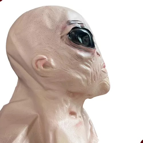 Máscara Alien Ovni Látex Disfraz Halloween Area 51, Moda de Mujer