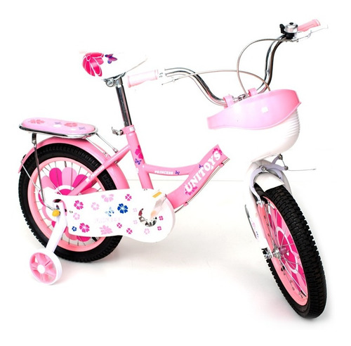Bike Bicleta Infantil Princesa Aro 16 - Rosa Unytos