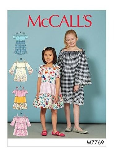 Mccall 's Patterns M7769 Niño Niñas' Patron Costura Para Chj