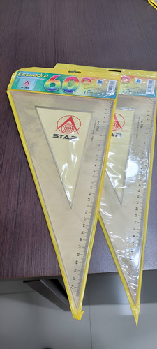 Juegos Escuadras Star 45 Y 60 Grados. Estuche Original Pack2