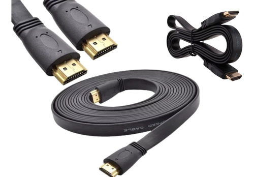 Cable Hdmi Plano 3 Metros, Version 1.4 Full Hd