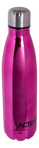 Garrafa Térmica Em Inox 500ml Acte Sports Cor Rosa