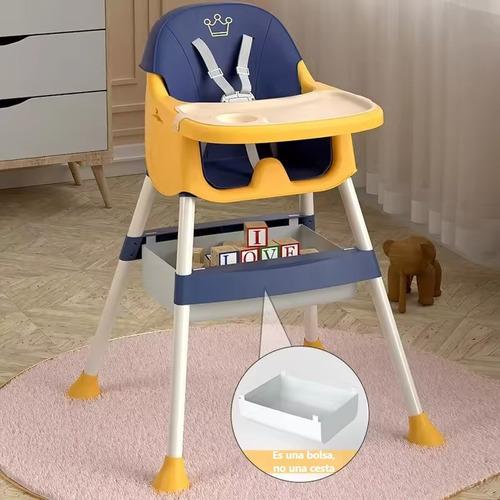 Silla De Comer Bebe 2 En1 Voyage Snak Con Cinturón Seguridad