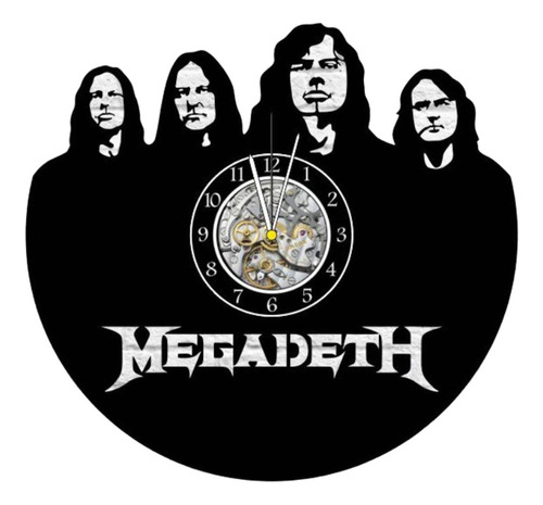 Reloj Corte Laser 4279 Megadeth Silueta Integrantes