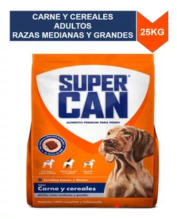 Super Can, Carne Y Cereales, Adultos Medianos Y Grandes, 25k