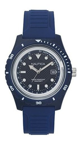 Reloj De Silicona De Resina De Cuarzo Para Hombre Nautica