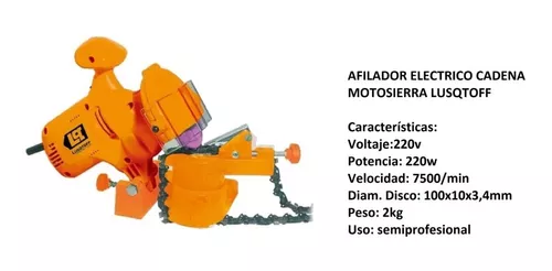 Afilador eléctrico para cadena de motosierra.