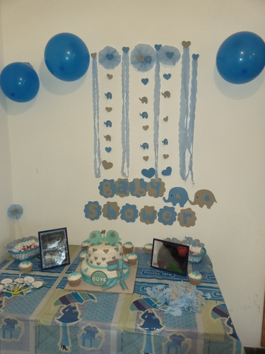 Imagen 3 de 3 de Decoracion Cortina Bienvenida Baby Shower Goma Eva 3x50cm