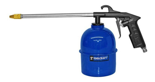 Pistola Para Limpieza De Motores Con Vaso Toolcraft Tc4175 Color Azul