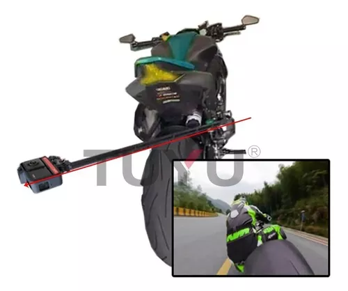 Suporte Moto P/ Câmera 360 Efeito Bastão Invisível Insta360