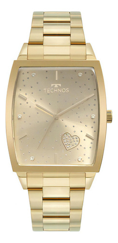Relógio Feminino Technos Trend Dourado Original Com