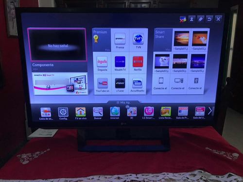 Imagen 1 de 4 de Vendo Cambio Televisor 42 LG Smart Tv 3d Con Base Y Factura
