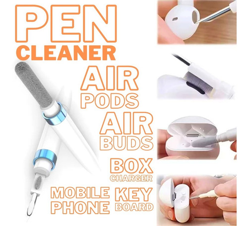 Imagen 2 de 8 de Lápiz Limpiador AirPods Airuculares iPhone Celular Teclado
