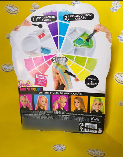 Barbie Mix 'n Color,estudio De Colores, 36 Pz Para Decorar (Usado)