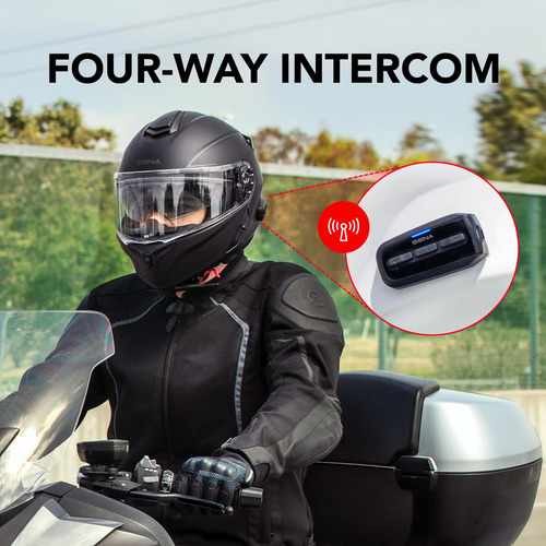 Casco De Moto Sena Outrush R Bluetooth Modular Blanco S