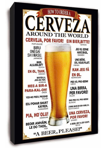 Cuadro De Cervezas De Todas Las Marcas Y Diferentes Bebidas