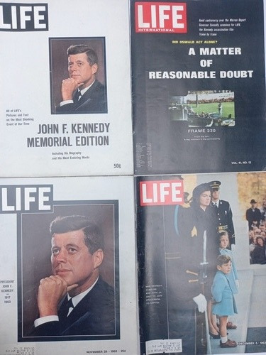 4 Revistas Life Usa John F Kennedy 1963 Y Conmemorativas