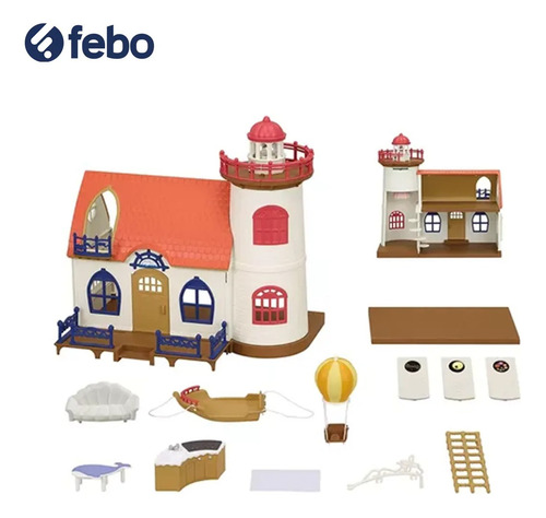 Pack Sylvanian Families Casa Con Luz + Set Trajes Juguetes