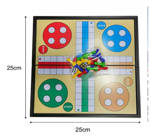 Tablero Multijuego Magnético Ajedrez Ludo Dama 3 En 1 -419
