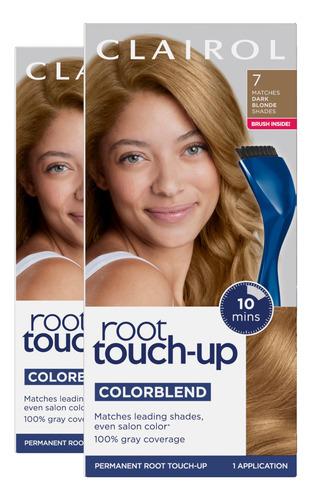 Tinte De Pelo Clairol Root Touchup Permanent 7 Rubio Oscuro